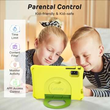 CALLSKY-NOTE Kids Tablet 8 Inch Android 14 for Ages 3-7
