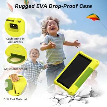 CALLSKY-NOTE Kids Tablet 8 Inch Android 14 for Ages 3-7