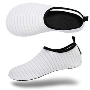 VIFUUR Water Sports Unisex Shoes White - 9-10 W US / 7.5-8.5 M US (40-41)