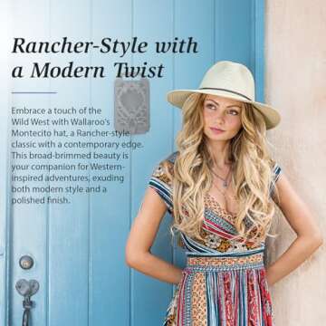 Wallaroo Women’s Montecito Fedora (Sage) –UPF 50+ Sun Protection, Wide Brim Sun Hat, Natural Fiber, Medium Size – Adjustable Fit, Beach UV Sun Hat, Casual Summer Style