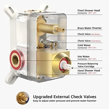 Chic Iriber Champagne Bronze Shower System with Handheld Head