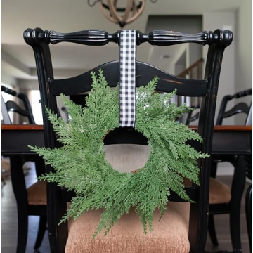Vita Domi Faux Cedar Wreath for Festive Decor