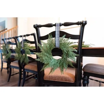Vita Domi Faux Cedar Wreath for Festive Decor