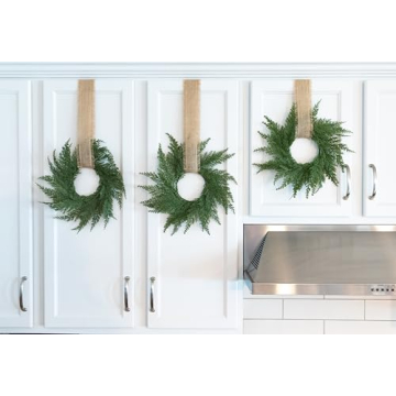 Vita Domi Faux Cedar Wreath for Festive Decor