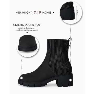 Stylish Womens Platform Lug Sole Ankle Boots for All Occasions