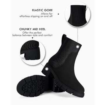 Stylish Womens Platform Lug Sole Ankle Boots for All Occasions