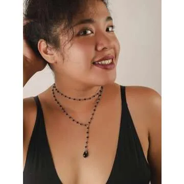 Sacina Gothic Layered Y Necklace, Perfect Gift for Women