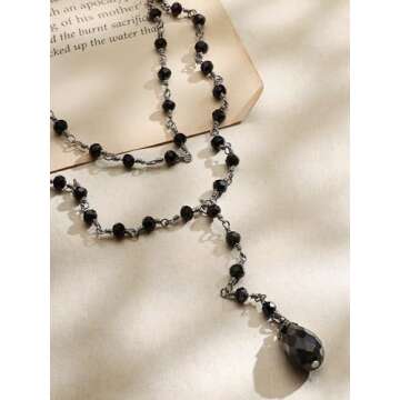 Sacina Gothic Layered Y Necklace, Perfect Gift for Women