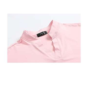 Vidusou Equestrian Shirts for Women,Girls House Riding Short Sleeve Shirts Athletic Summer Workout Clothes Hiking Cycling Shirts XL Pink