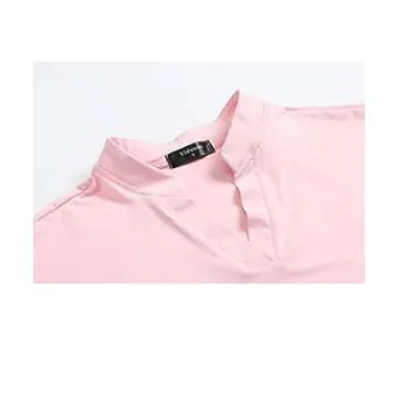 Vidusou Equestrian Shirts for Women,Girls House Riding Short Sleeve Shirts Athletic Summer Workout Clothes Hiking Cycling Shirts XL Pink