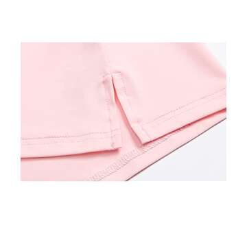 Vidusou Equestrian Shirts for Women,Girls House Riding Short Sleeve Shirts Athletic Summer Workout Clothes Hiking Cycling Shirts XL Pink