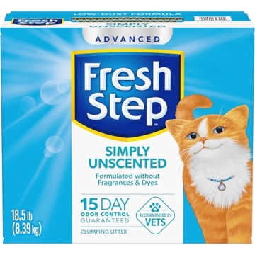 Fresh Step Unscented Cat Litter - Odor Control & Clumping