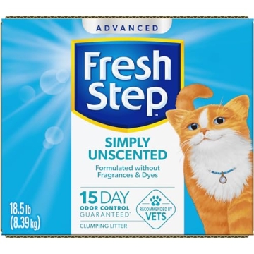 Fresh Step Unscented Cat Litter - Odor Control & Clumping