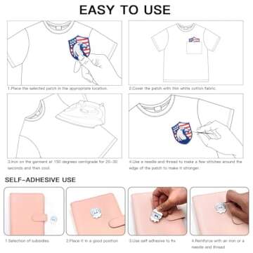 8 Pcs Halloween Embroidery Iron on Patches Cute Ghost Bat Spider Web Cat Pumpkin Sew on Emblem Applique Sewing Patch Gifts Clothes Small Repair Craft DIY for Party Jackets Hats Shirts Jeans Clothing