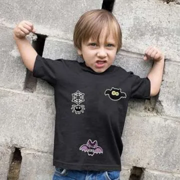 8 Pcs Halloween Embroidery Iron on Patches Cute Ghost Bat Spider Web Cat Pumpkin Sew on Emblem Applique Sewing Patch Gifts Clothes Small Repair Craft DIY for Party Jackets Hats Shirts Jeans Clothing