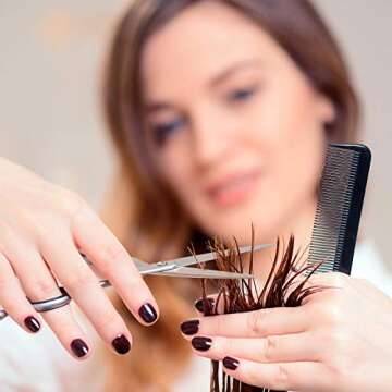 16 Pcs Rat Tail Comb Foiling Steel Pin Rat Tail Fiber Heat Resistant Teasing Combs with Pintail for Women Girls Hair Styling(Black and Pink)