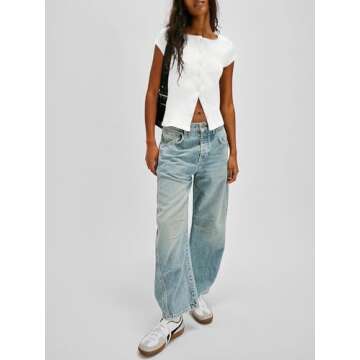 Cicy Bell Women's Cap Sleeve Crop Tops - Stylish & Comfy