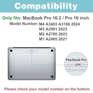 ProCase for MacBook Pro 16.2 Inch 2024 (M4 A3403 A3186)/Pro 16 2023 2022 2021 (M3 A2991 /M2 A2780 /M...