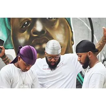 ForceWave Silky Durag Pack for Men Women Waves