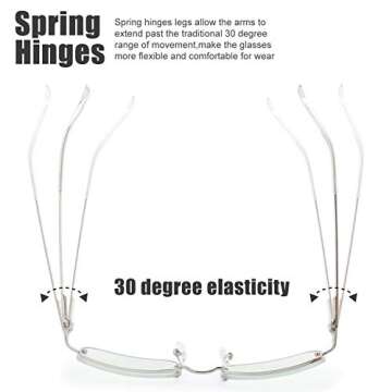 The Fresh Minimalist Small Rectangular Sunglasses Clear Eyewear Spring Hinge - Gift Box Package - FR1M4002MC01 (Silver, Gradient Clear, 51)