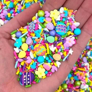 Easter Egg Sprinkle Mix for Festive Decorations 4 oz