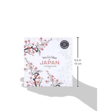 Vive Le Color! Japan (Adult Coloring Book): Color In; De-stress (72 Tear-out Pages)