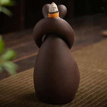 jessie Romantic Hugging Lover Backflow Incense Burner Set