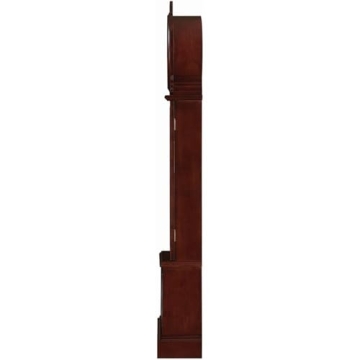 Coaster Home Grandfather Clock with Chime in Brown Red