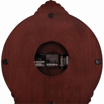 Coaster Home Grandfather Clock with Chime in Brown Red