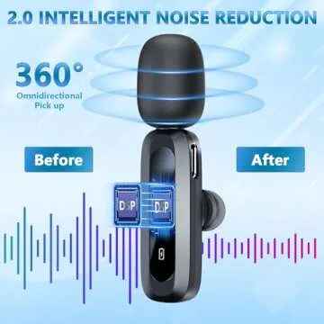 AMASUPER Wireless Mini Microphone for Content Creators