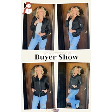 Stylish ECOWISH Floral Bomber Jacket for Women Casual Wear