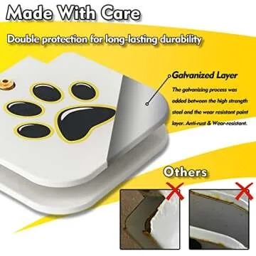 Dog Water Fountain Outdoor Drinking Water Toy for Large Dogs, Paw Activated Water Fountain, Dog Sprinkler Step On, Fun Dog Toys，Includes 304 Stainless Steel Dog Hose (QL0305)