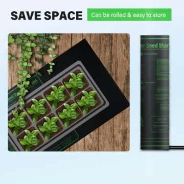 iPower 48" x 20" Waterproof Durable Seedling Heat Mat Warm Hydroponic Plant for Indoor Gardening Germination Starting