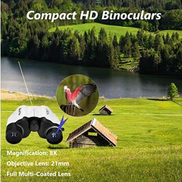 MaxUSee 70mm Telescope & 8X21 Binoculars for Beginners
