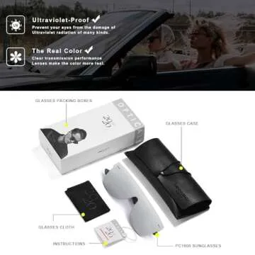 2020 VentiVenti Rimless Sunglasses For Women Men One Piece Square Oversize Mirror Lens Anti Reflective Silver Revo