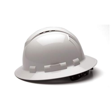 PYRAMEX Ridgeline Full Brim Hard Hat - Vented & Secure