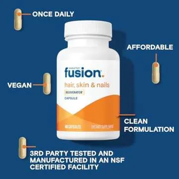 Bariatric Fusion Vegan Hair Skin and Nails Vitamins