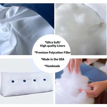 Peachwell Triangular Bed Rest Pillow - Comfort and Style