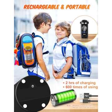 AFMAT Electric Pencil Sharpener Fully Automatic, Robot Pencil Sharpener for 7-11.5mm Pencils, Rechargeable Pencil Sharpener Hands-Free, Battery Operated Pencil Sharpener for Home, Office, Classroom