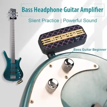 Bass Headphone Amp Mini Guitar Bassist Practice Amplifier with Aux in Portable (JA-03)
