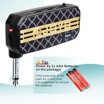 Bass Headphone Amp Mini Guitar Bassist Practice Amplifier with Aux in Portable (JA-03)
