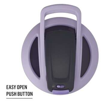 BlenderBottle Strada Sleek Insulated Stainless Steel Water Bottle with Wire Whisk, 25-Ounce, Lavender Ombre (Pack of 1)