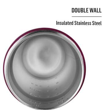 BlenderBottle Strada Sleek Insulated Stainless Steel Water Bottle with Wire Whisk, 25-Ounce, Lavender Ombre (Pack of 1)