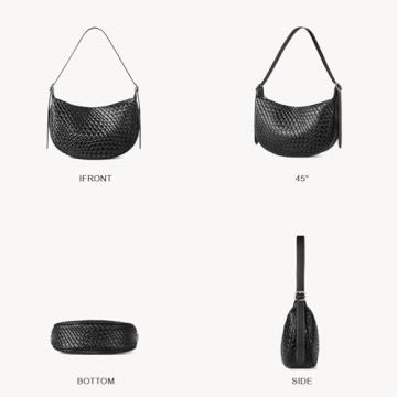 BOSTANTEN Black Crossbody Purse with Adjustable Strap