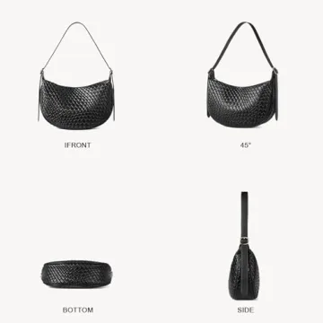 BOSTANTEN Black Crossbody Purse with Adjustable Strap