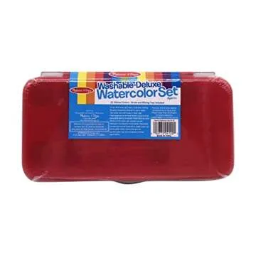 Melissa & Doug Deluxe Watercolor Paint Set With 21 Paints and Paintbrush