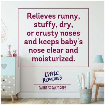 Little Remedies Noses Saline Spray Drops, 1 Fl Oz