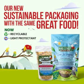Bird Street Bistro Parrot Food Sample Pack Cooks in as Little as 3 to 15 min | All Natural & Organic...