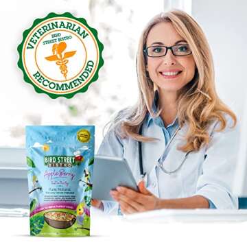 Bird Street Bistro Parrot Food Sample Pack Cooks in as Little as 3 to 15 min | All Natural & Organic Grains and Legumes, Healthy Fruits, Vegetables, and Spices - No Fillers or Additives