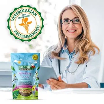 Bird Street Bistro Parrot Food Sample Pack Cooks in as Little as 3 to 15 min | All Natural & Organic Grains and Legumes, Healthy Fruits, Vegetables, and Spices - No Fillers or Additives